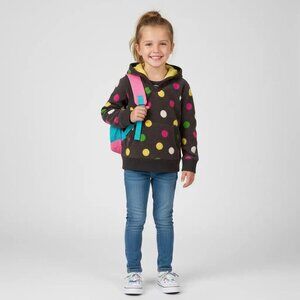 Gymboree Kids Girl's Microfleece Polka Dot Pullover Hoodie Size XS (3-4)